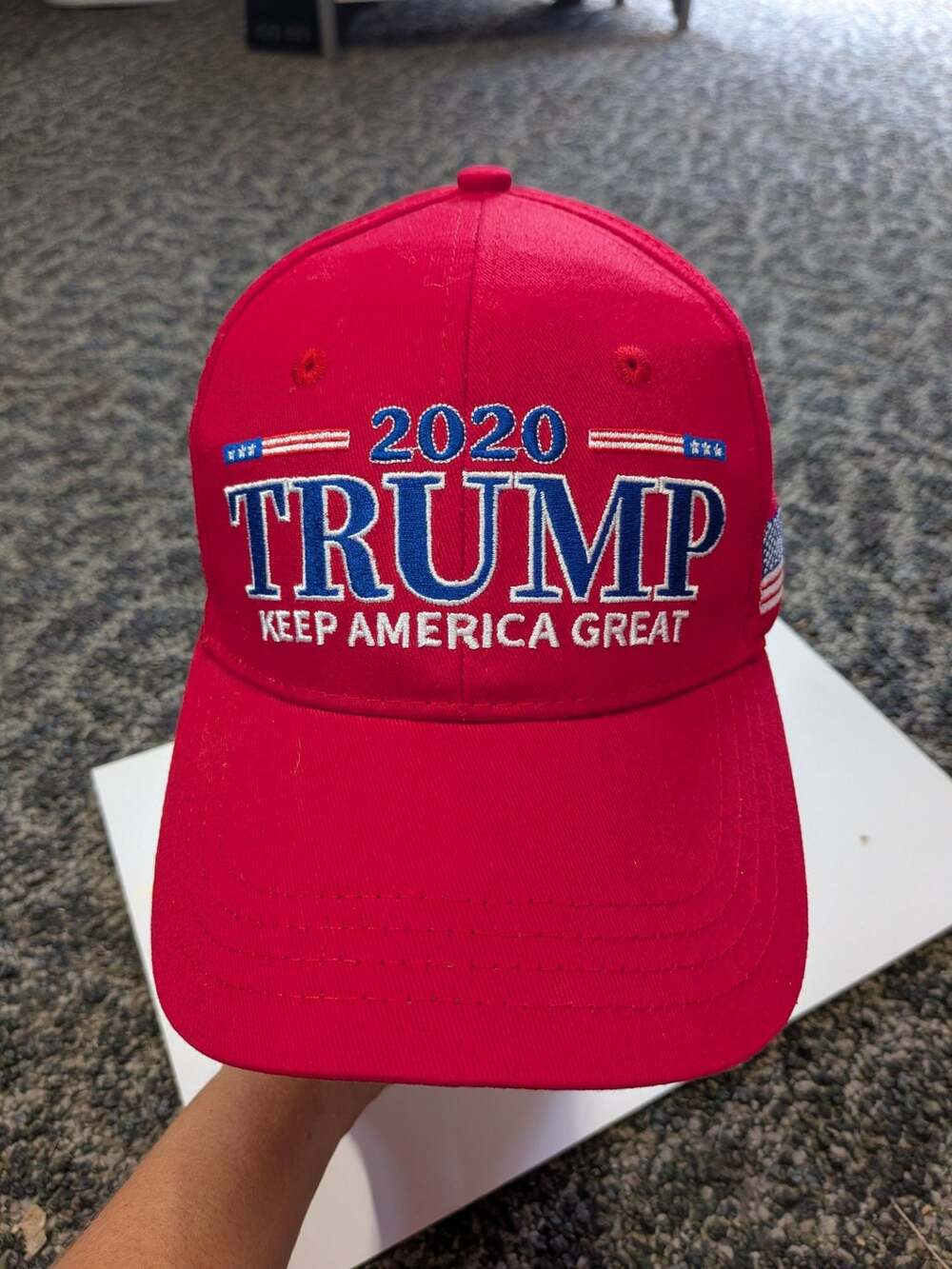 Donald Trump 2020 Keep America Great Red Embroidered Cap Hat